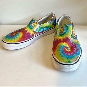 Vans Tie Dye Slip Ons